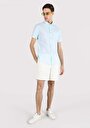 thumb-Afficher les détails de Chemise À Manches Courtes Vert Droit Slim Fit Homme