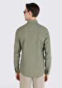 thumb-Afficher les détails de Chemise À Manches Longues Vert Slim Fit   Homme