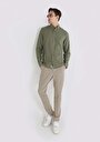 thumb-Afficher les détails de Chemise À Manches Longues Vert Slim Fit   Homme