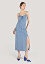 thumb-Afficher les détails de Robe Bleu Regular Fit    Femme