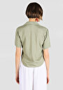 thumb-Afficher les détails de Chemise À Manches Courtes Vert  Regular Fit Femme