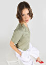thumb-Afficher les détails de Chemise À Manches Courtes Vert  Regular Fit Femme