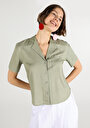thumb-Afficher les détails de Chemise À Manches Courtes Vert  Regular Fit Femme