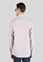 thumb-Afficher les détails de Chemise À Manches Longues Beige Comfort Fit   Homme