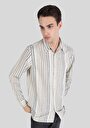 thumb-Afficher les détails de Chemise À Manches Longues Kaki Regular Fit   Homme