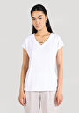 thumb-Afficher les détails de T-shirt À Manches Courtes Blanc Regular Fit  Femme