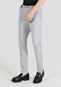 thumb-Afficher les détails de Pantalon Gris Düz Paça Medium Rise En  Regular Fit Homme