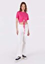 thumb-Afficher les détails de T-shirt À Manches Courtes Rose Slim Fit  Femme