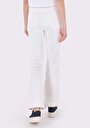 thumb-Afficher les détails de 791 Monica Pantalon Blanc   En  Regular Fit Femme