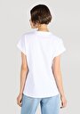 thumb-Afficher les détails de T-shirt À Manches Courtes Blanc Regular Fit Imprimé Femme