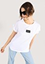 thumb-Afficher les détails de T-shirt À Manches Courtes Blanc Regular Fit Imprimé Femme