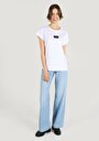 thumb-Afficher les détails de T-shirt À Manches Courtes Blanc Regular Fit Imprimé Femme