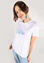 thumb-Afficher les détails de T-shirt À Manches Courtes Blanc Regular Fit Imprimé Femme