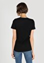 thumb-Afficher les détails de T-shirt À Manches Courtes Noir Regular Fit Imprimé Femme