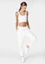 thumb-Afficher les détails de Pantalon De Survêtement Blanc Regular Fit Femme