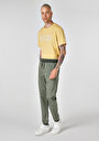 thumb-Afficher les détails de Pantalon Kaki Lastikli Medium Rise En  Slim Fit Homme