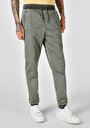 thumb-Afficher les détails de Pantalon Kaki Lastikli Medium Rise En  Slim Fit Homme