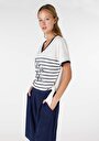 thumb-Afficher les détails de T-shirt À Manches Courtes Blanc Regular Fit  Femme