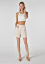 thumb-Afficher les détails de Short Beige Regular Fit Femme