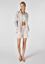 thumb-Afficher les détails de Short Beige Regular Fit Femme