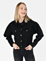thumb-Afficher les détails de Veste De Blazer Noir Regular Fit   Femme