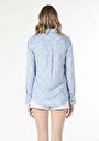 thumb-Afficher les détails de Chemise À Manches Longues Bleu Regular Fit   Femme