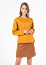 thumb-Afficher les détails de T-shirt À Manches Longues Jaune Regular Fit  Femme