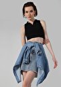 thumb-Afficher les détails de Athlète Noir Slim Fit Femme