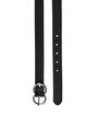 thumb-Afficher les détails de Ceinture Noir Modern Fit Femme