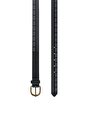 thumb-Afficher les détails de Ceinture Noir Modern Fit Femme