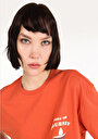 thumb-Afficher les détails de T-shirt À Manches Courtes Orange Regular Fit  Femme
