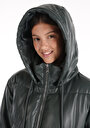 thumb-Afficher les détails de Veste Pu Kaki   Regular Fit Femme