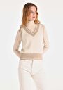 thumb-Afficher les détails de Pull Beige Regular Fit   Femme