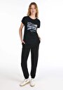 thumb-Afficher les détails de T-shirt À Manches Courtes Noir Regular Fit  Femme