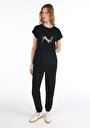 thumb-Afficher les détails de T-shirt À Manches Courtes Noir Regular Fit  Femme