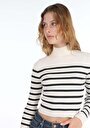 thumb-Afficher les détails de Pull Blanc Slim Fit   Femme