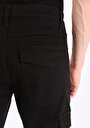thumb-Afficher les détails de Pantalon Noir Düz Paça Medium Rise En Oxford Slim Fit Homme