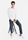 thumb-Afficher les détails de T-shirt À Manches Longues Ecru Regular Fit  Homme