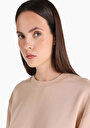 thumb-Afficher les détails de T-shirt À Manches Courtes Beige Regular Fit  Femme