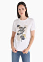 thumb-Afficher les détails de T-shirt À Manches Courtes Ecru Regular Fit  Femme