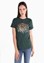thumb-Afficher les détails de T-shirt À Manches Courtes Vert Slim Fit  Femme