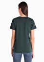 thumb-Afficher les détails de T-shirt À Manches Courtes Vert Slim Fit  Femme