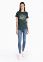 thumb-Afficher les détails de T-shirt À Manches Courtes Vert Slim Fit  Femme