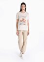 thumb-Afficher les détails de T-shirt À Manches Courtes Blanc Regular Fit  Femme