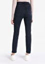 thumb-Afficher les détails de 703 Carla Pantalon Bleu Foncé Straight Leg Medium Rise En  Slim Fit Femme