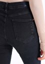 thumb-Afficher les détails de 703 Carla Pantalon Bleu Foncé Straight Leg Medium Rise En  Slim Fit Femme