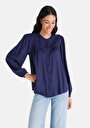 thumb-Afficher les détails de Chemise À Manches Longues Marine Regular Fit   Femme