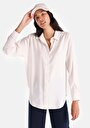 thumb-Afficher les détails de Chemise À Manches Longues Ecru Regular Fit   Femme