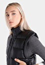 thumb-Afficher les détails de Gilet Noir Regular Fit Femme