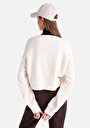 thumb-Afficher les détails de T-shirt À Manches Longues Ecru Regular Fit  Femme